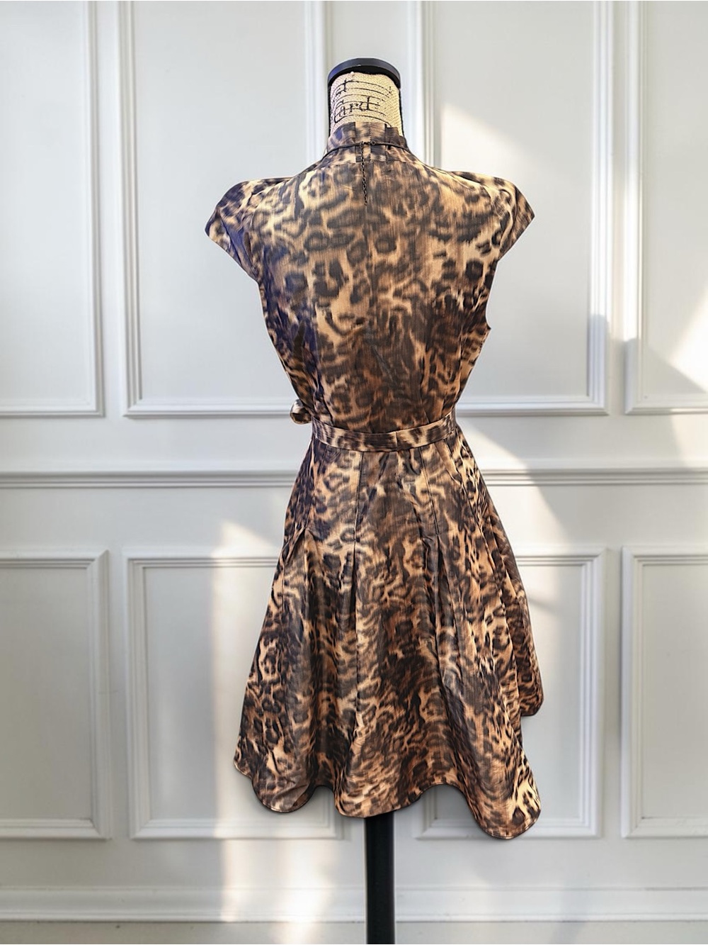 L.A.M.B. Like New Fit & Flare Animal Print Spring 2008 Dress-10 - Picture 2 of 12